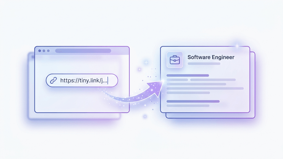 Pasting a job link to generate a resume tailored for a Software Engineer role